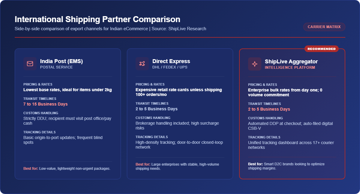 Direct vs Aggregators for International Shiping